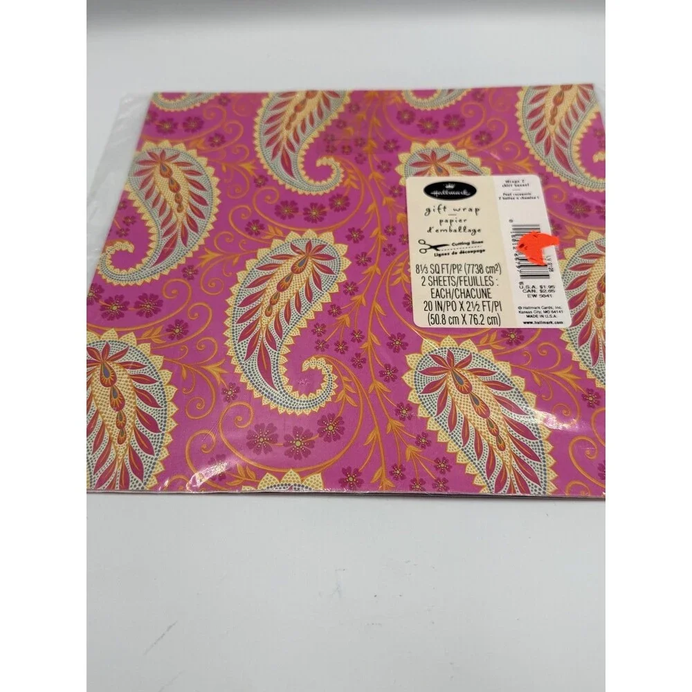 Hallmark Vintage Gift Wrap Paper 2 Sheets @ 20
